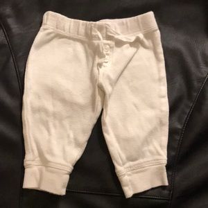 Solid white newborn pants